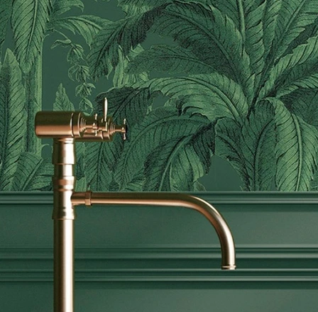 Tropical Wallpaper for Toilet